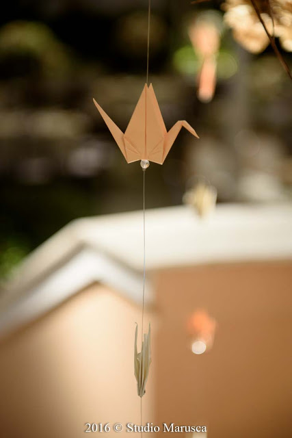 Decoração de Casamento com tsuru de origami - Sakura Origami Atelie