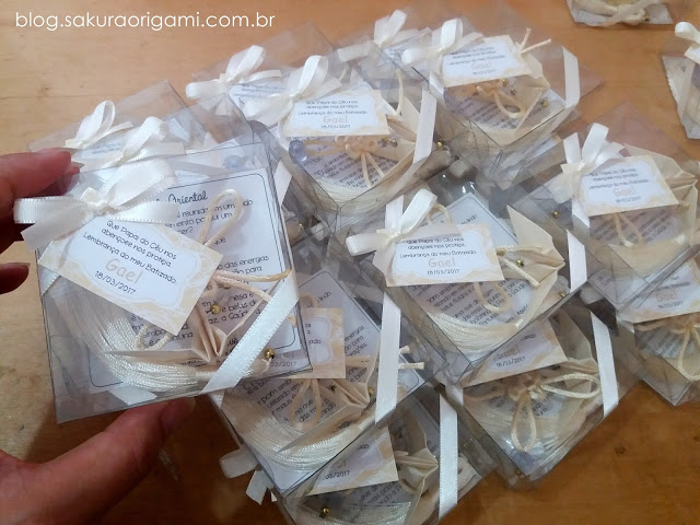 Lembrancinhas de Batizado - móbile oriental - sakura origami atelie