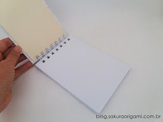 lembrancinhas de 1 aninho bloquinho de anotação tsuru e galho de sakura - sakura origami atelie 