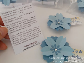 lembrancinhas de maternidade ímã de sakura - sakura origami atelie - para menino