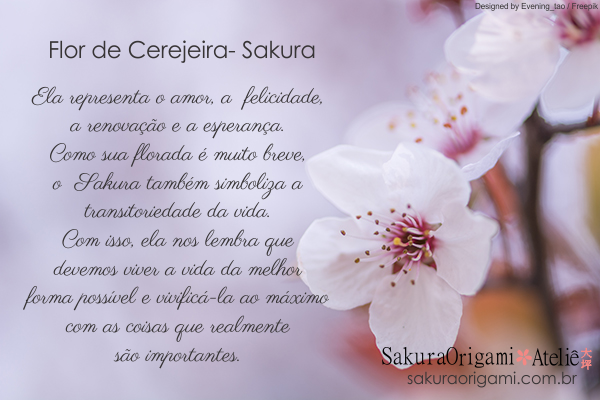 Flor De Cerejeira Significado Sakura Origami Ateliê