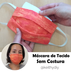 máscara de tecido de proteção artesanal - sakura origami atelie
