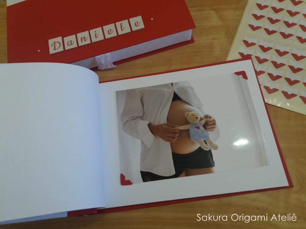 álbum de fotos gestante - sakura origami atelie