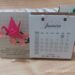Calendário de mesa 2021 * tsuru e galho de sakura