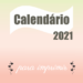 Calendário 2021 colorido – para imprimir