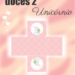 Forminha para doces 02 – Unicórnio para imprimir